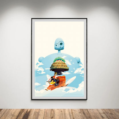 Flex Designs Poster Castle in the Sky Sketch 8 x 10" Home Goods - Movie 1986 Movie Poster