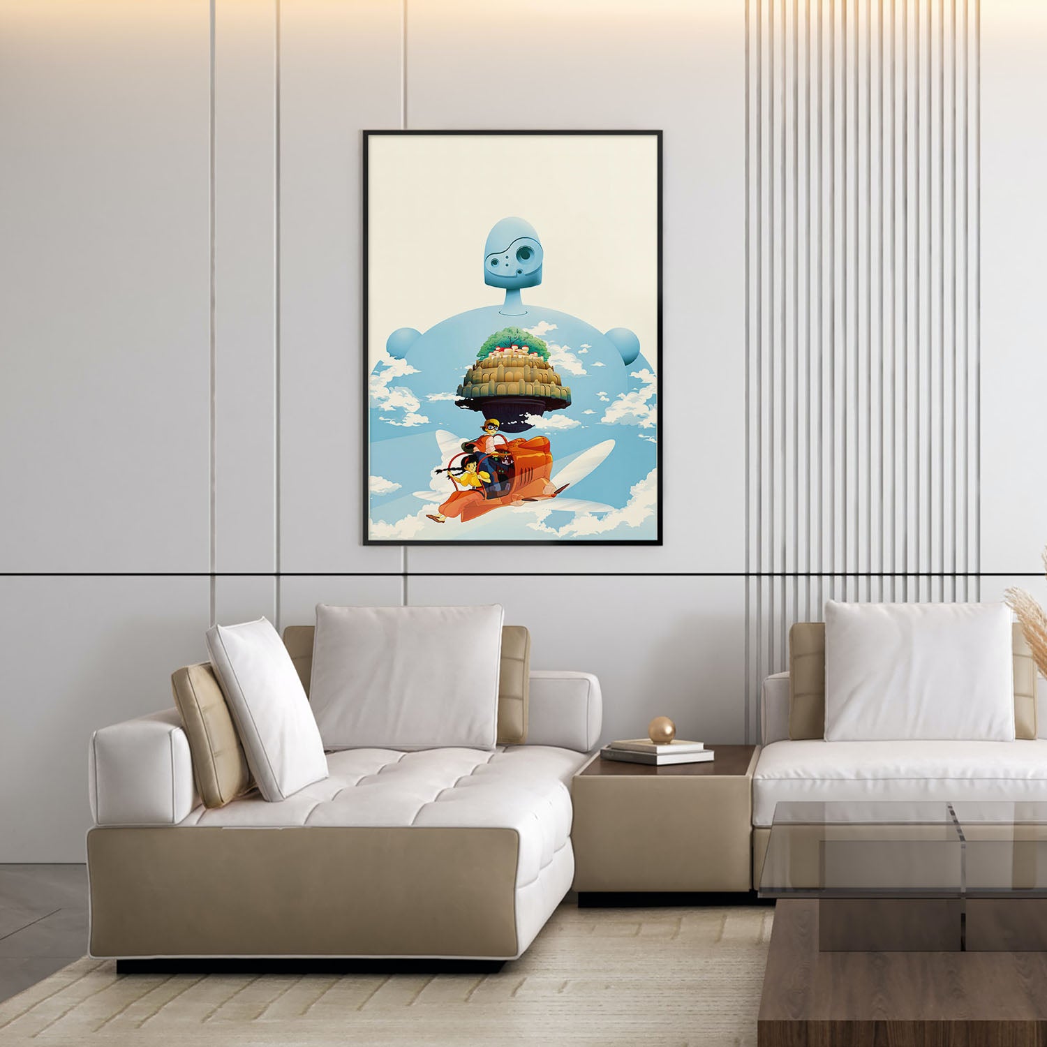 Flex Designs Poster Castle in the Sky Sketch 5 x 7" Home Goods - Movie 1986 Movie Poster
