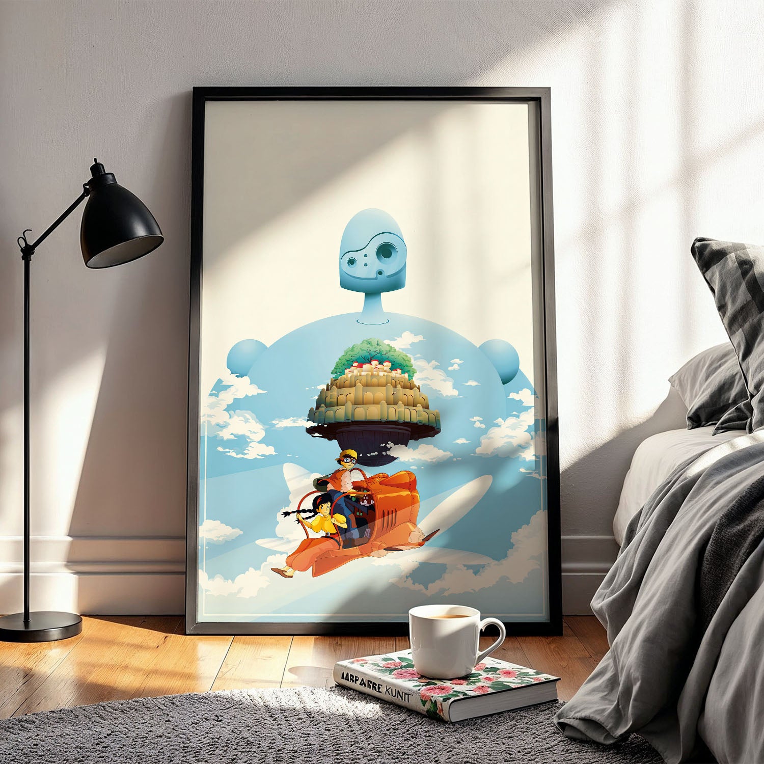 Flex Designs Poster Castle in the Sky Sketch 5 x 7" Home Goods - Movie 1986 Movie Poster