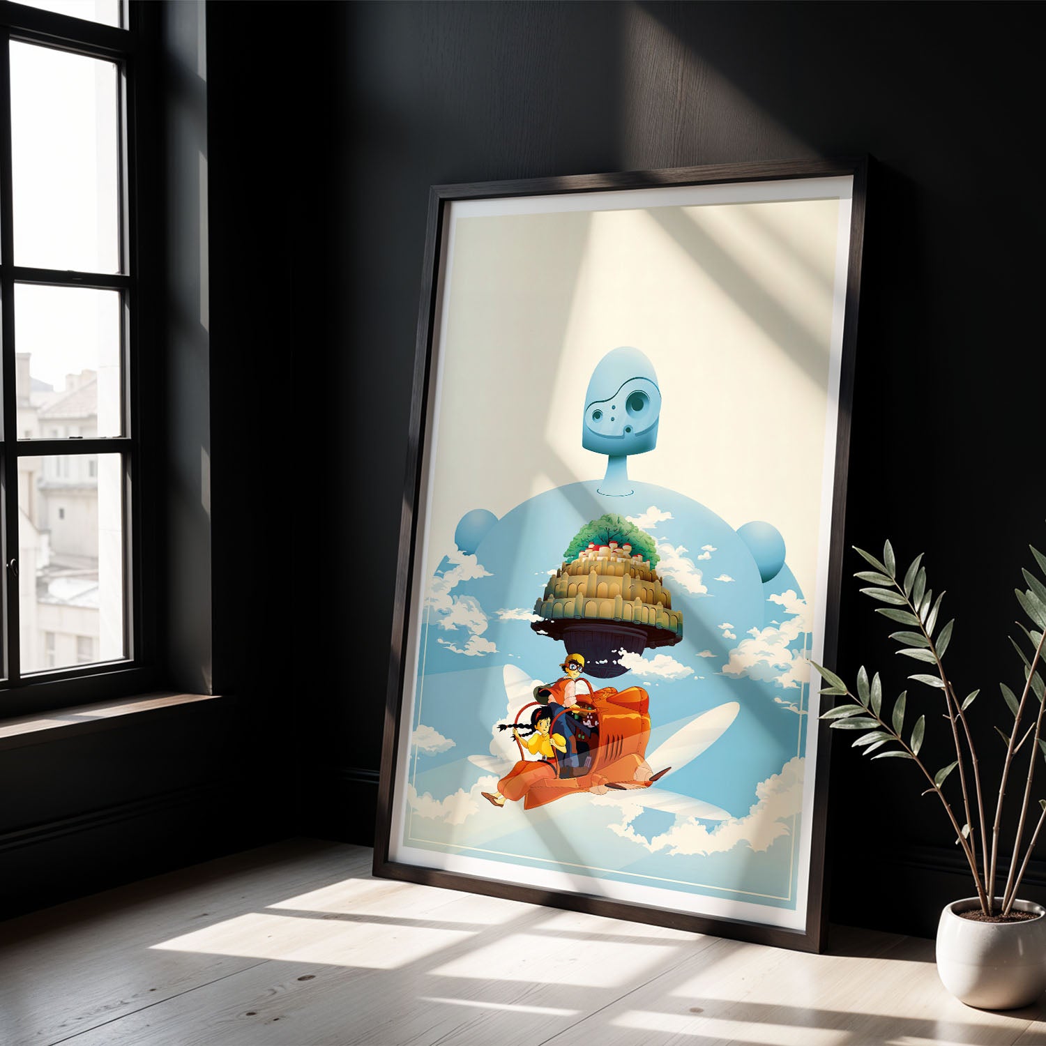 Flex Designs Poster Castle in the Sky Sketch 8 x 10" Home Goods - Movie 1986 Movie Poster