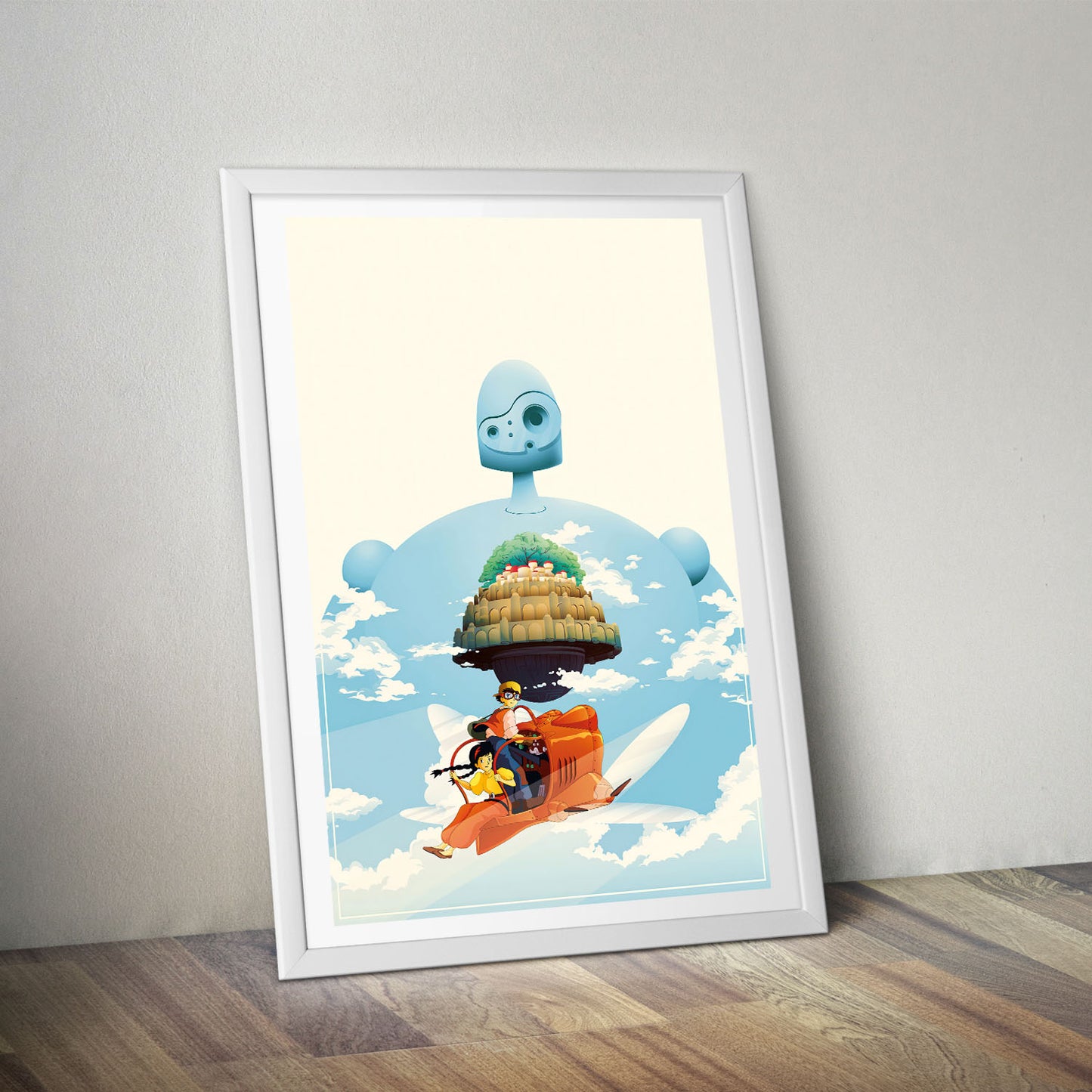 Flex Designs Poster Castle in the Sky Sketch 8 x 10" Home Goods - Movie 1986 Movie Poster