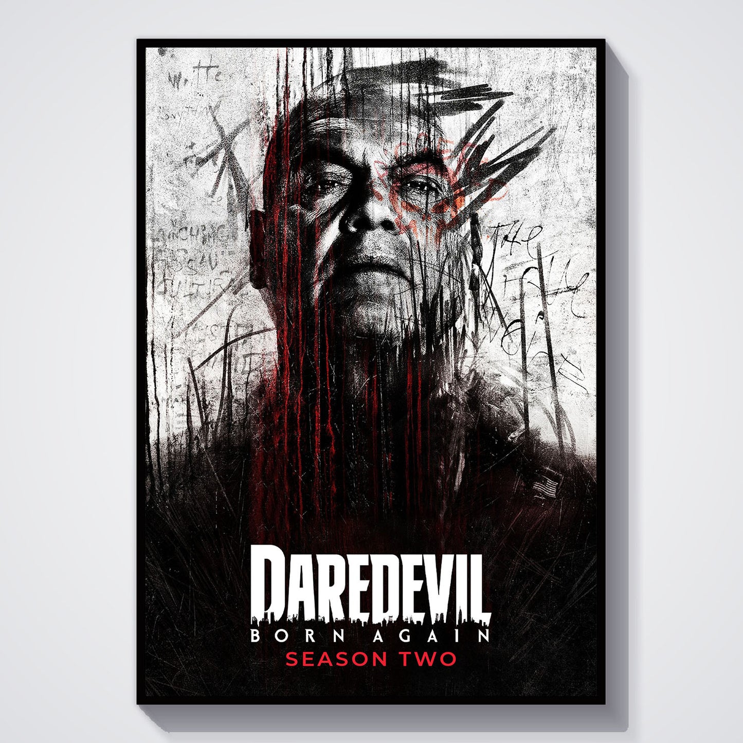 Flex Designs Poster Daredevil Born Again Season 2 5 x 7" Home Goods - TV Show 2025 TV Show Poster