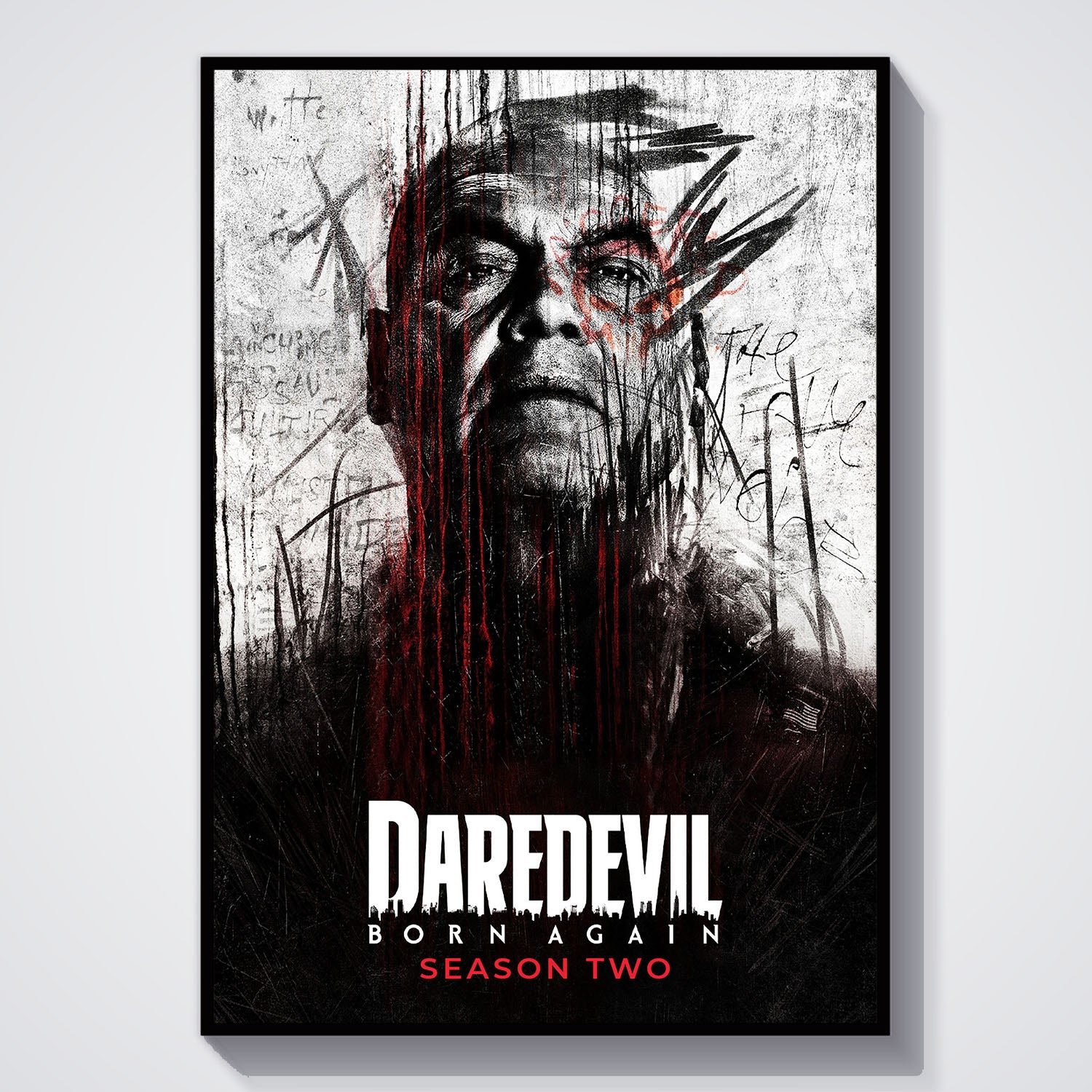 Flex Designs Poster Daredevil Born Again Season 2 5 x 7" Home Goods - TV Show 2025 TV Show Poster