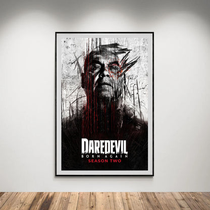 Flex Designs Poster Daredevil Born Again Season 2 8 x 10" Home Goods - TV Show 2025 TV Show Poster
