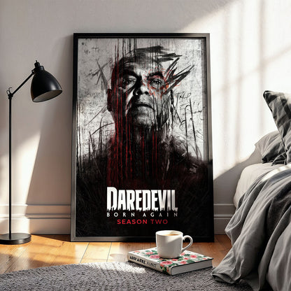 Flex Designs Poster Daredevil Born Again Season 2 5 x 7" Home Goods - TV Show 2025 TV Show Poster