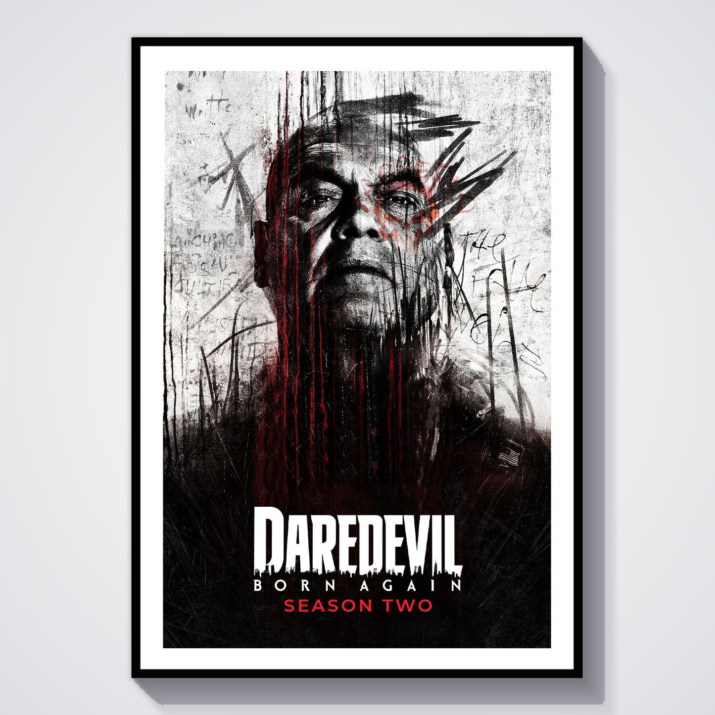Flex Designs Poster Daredevil Born Again Season 2 8 x 10" Home Goods - TV Show 2025 TV Show Poster