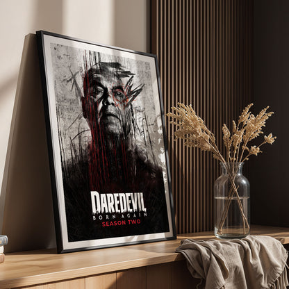 Flex Designs Poster Daredevil Born Again Season 2 5 x 7" Home Goods - TV Show 2025 TV Show Poster