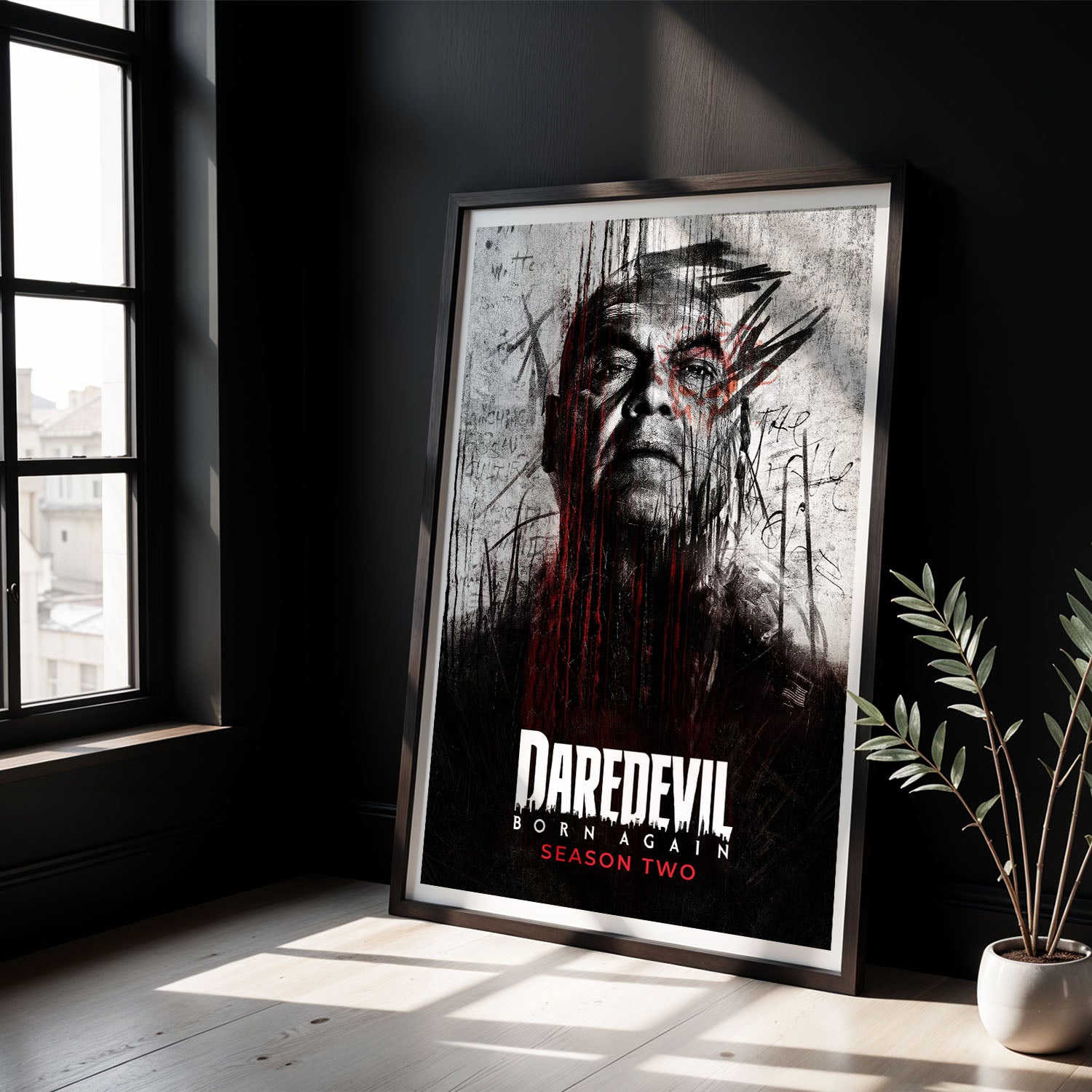Flex Designs Poster Daredevil Born Again Season 2 8 x 10" Home Goods - TV Show 2025 TV Show Poster