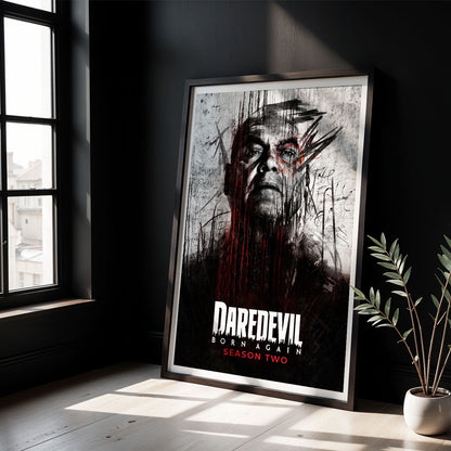 Flex Designs Poster Daredevil Born Again Season 2 8 x 10" Home Goods - TV Show 2025 TV Show Poster
