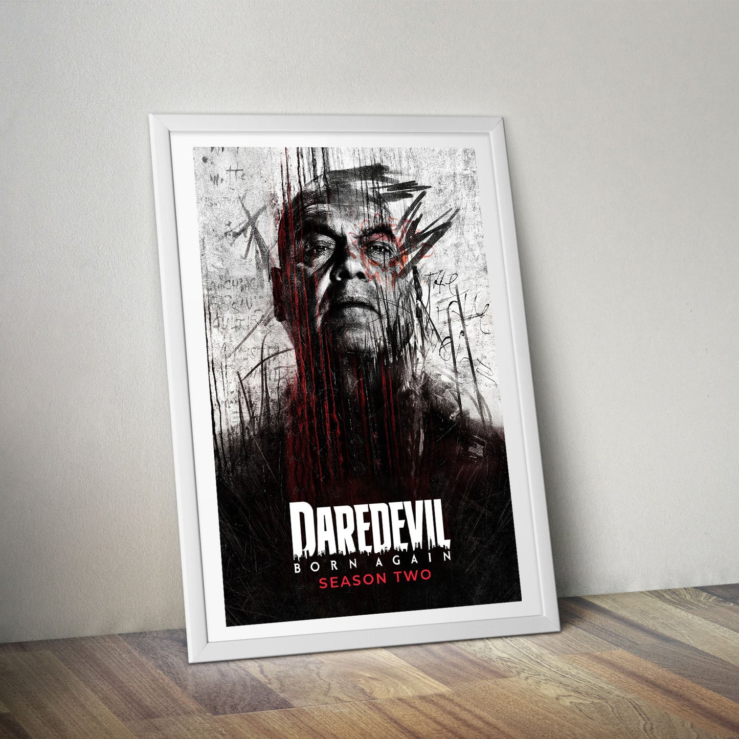 Flex Designs Poster Daredevil Born Again Season 2 8 x 10" Home Goods - TV Show 2025 TV Show Poster