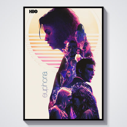 Flex Designs Poster Euphoria Cartoon 5 x 7" Home Goods - TV Show 2019 TV Show Poster