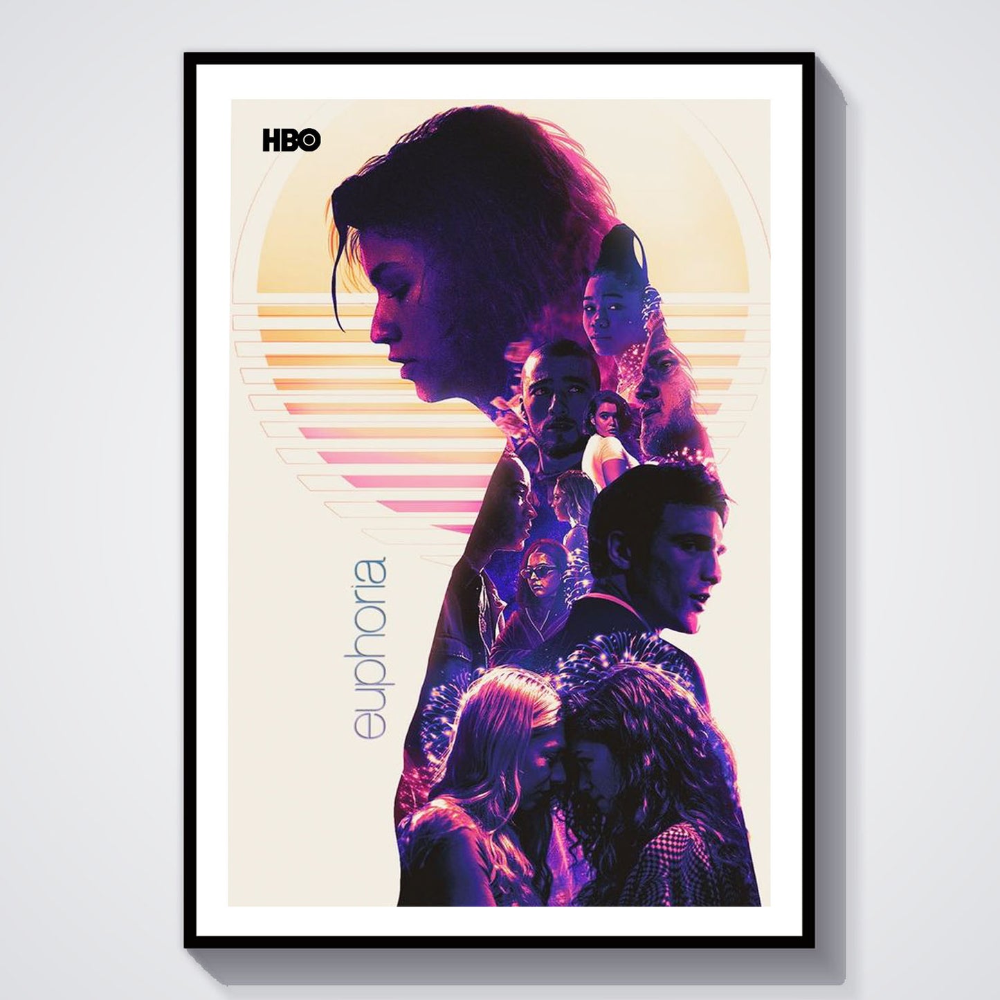 Flex Designs Poster Euphoria Cartoon 8 x 10" Home Goods - TV Show 2019 TV Show Poster