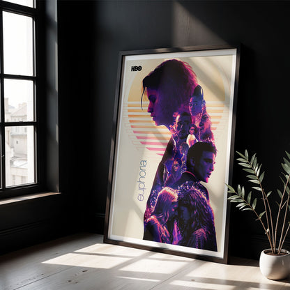 Flex Designs Poster Euphoria Cartoon 8 x 10" Home Goods - TV Show 2019 TV Show Poster