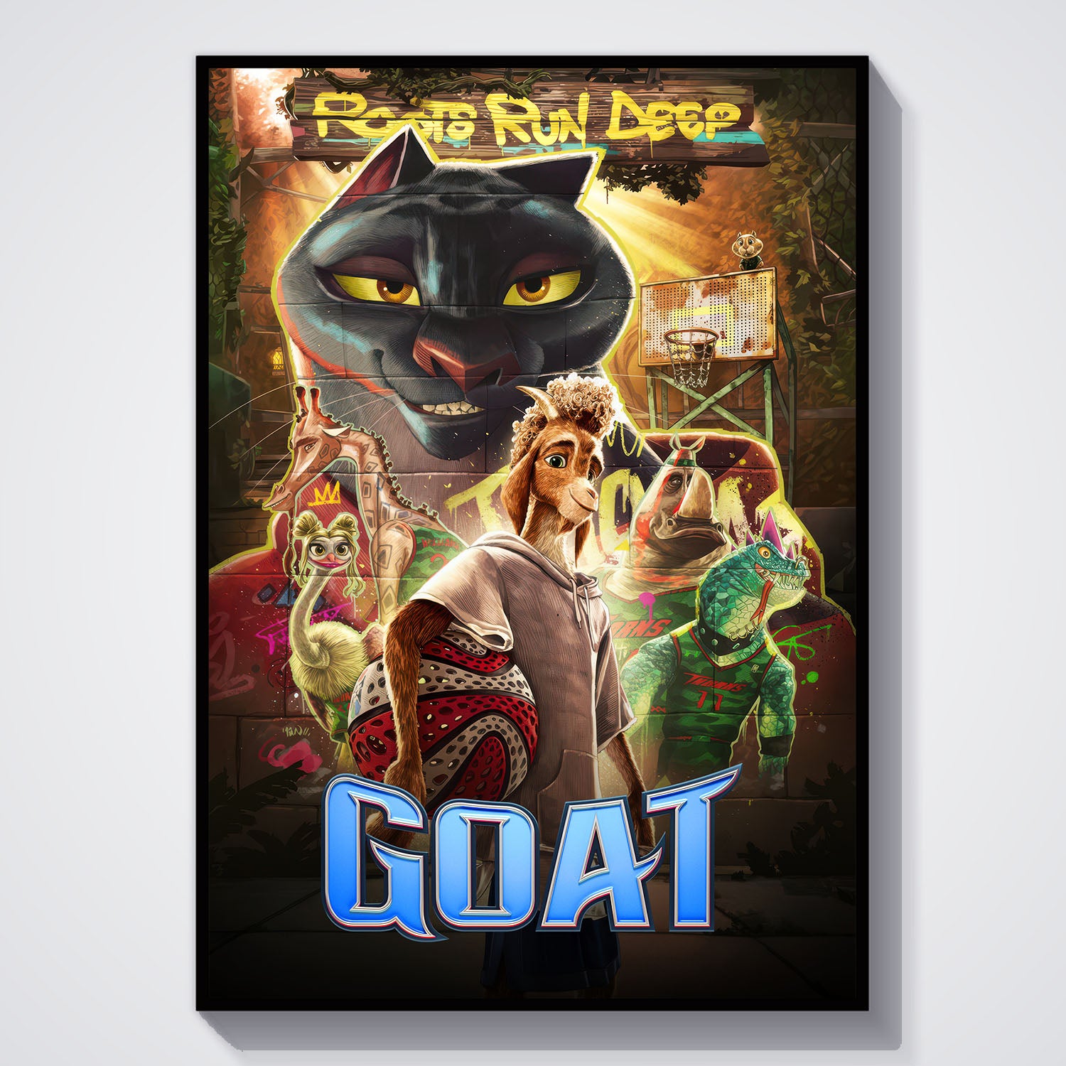 Flex Designs Poster GOAT Cover 5 x 7" Home Goods - Movie 2026 Movie Poster