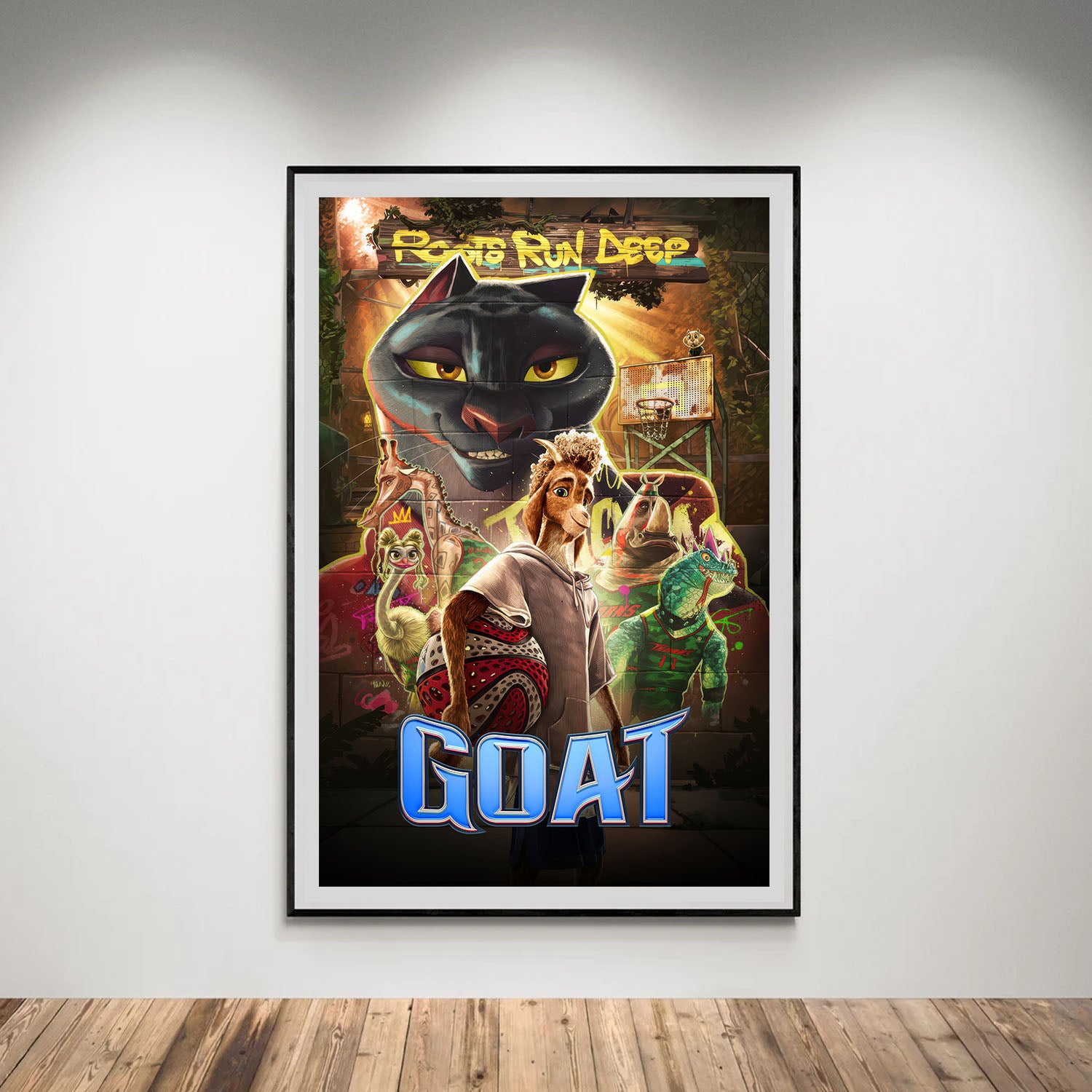 Flex Designs Poster GOAT Cover 8 x 10" Home Goods - Movie 2026 Movie Poster