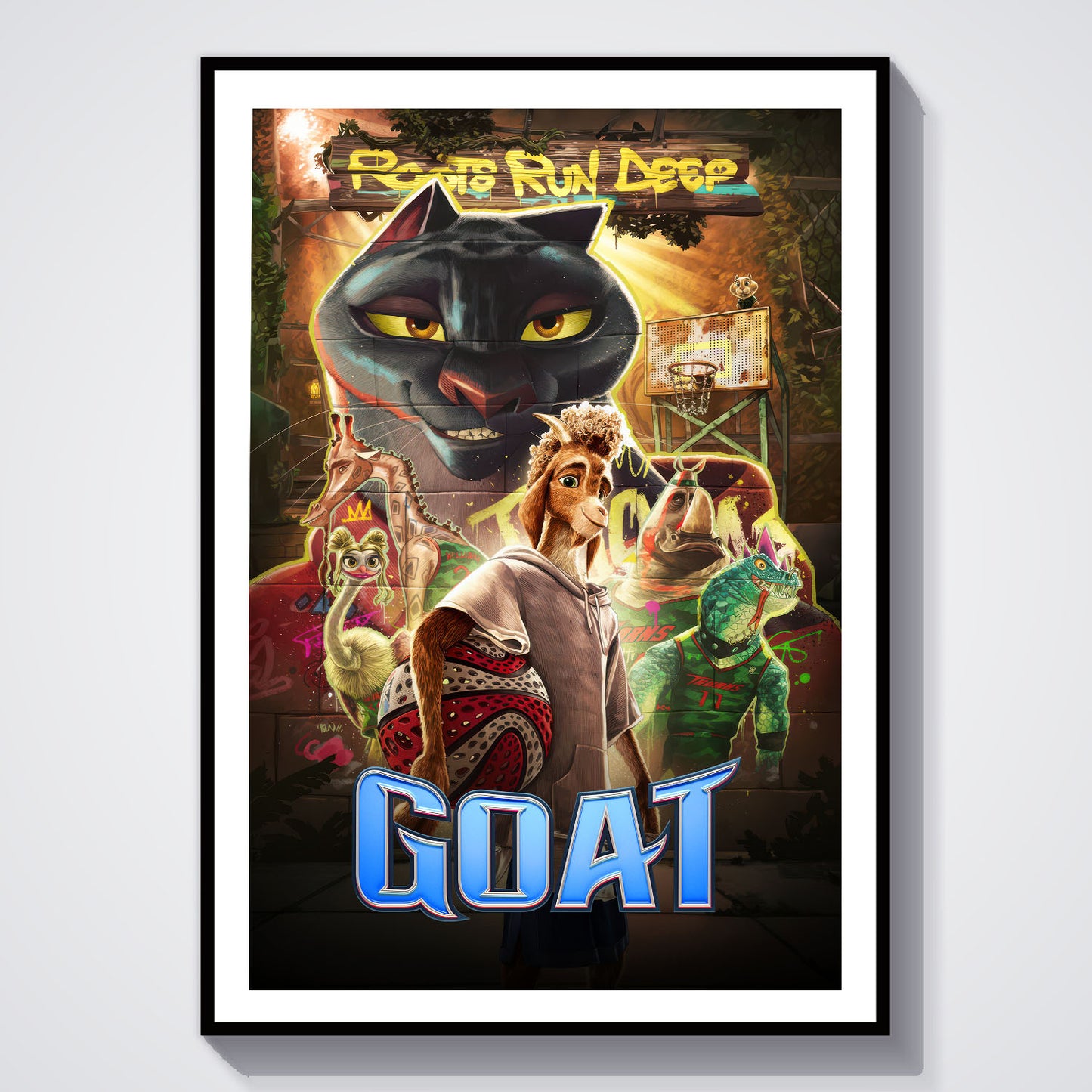 Flex Designs Poster GOAT Cover 8 x 10" Home Goods - Movie 2026 Movie Poster