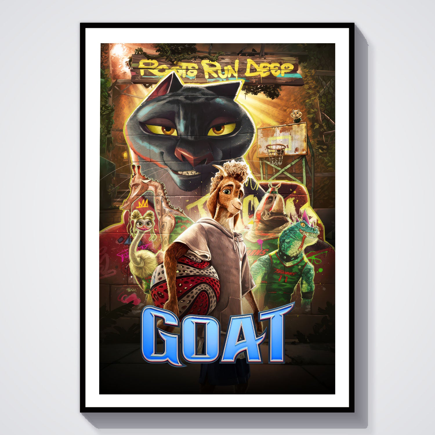 Flex Designs Poster GOAT Cover 8 x 10" Home Goods - Movie 2026 Movie Poster