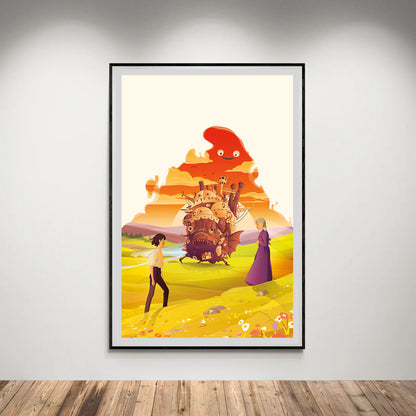 Flex Designs Poster Howls Moving Castle Sketch 8 x 10" Home Goods - Movie 2004 Movie Poster