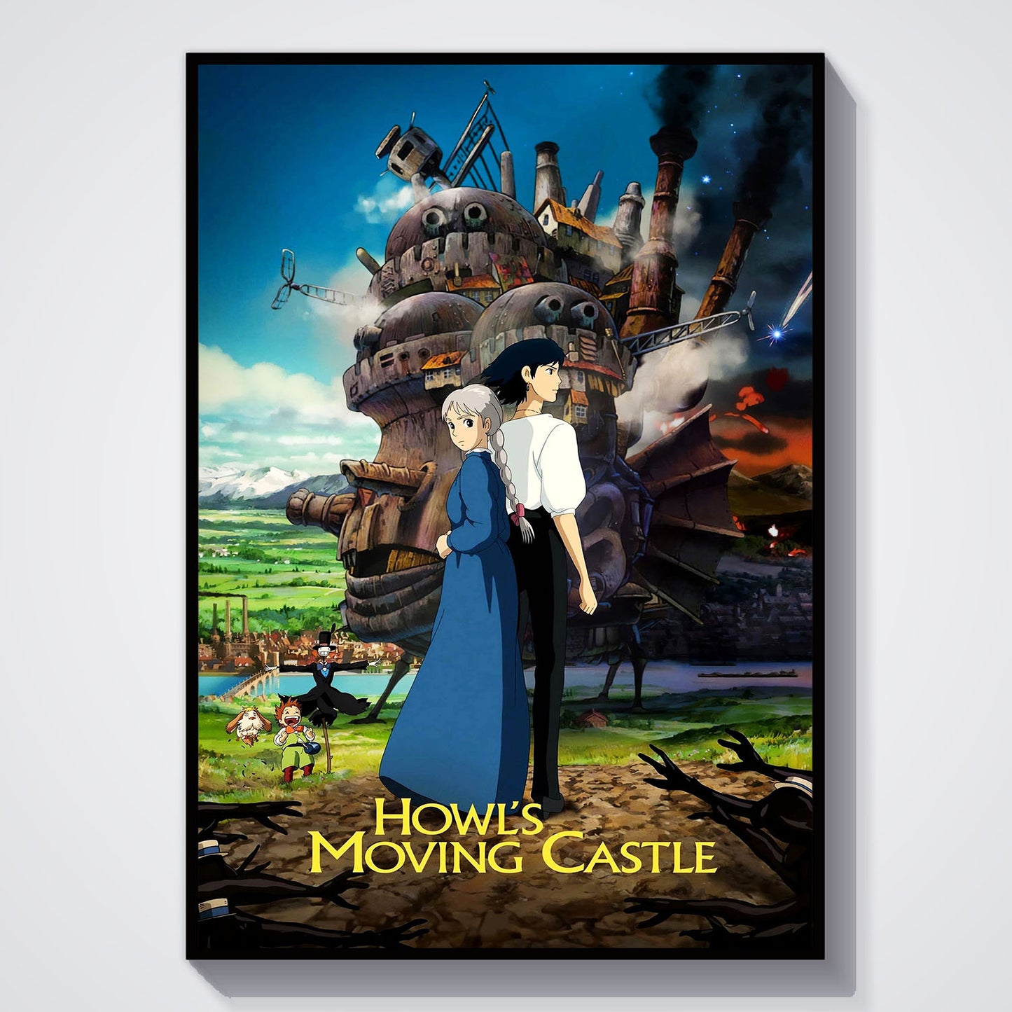 Flex Designs Poster Howls Moving Castle Theatrical 5 x 7" Home Goods - Movie 2004 Movie Poster