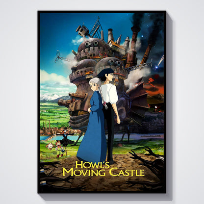 Flex Designs Poster Howls Moving Castle Theatrical 5 x 7" Home Goods - Movie 2004 Movie Poster