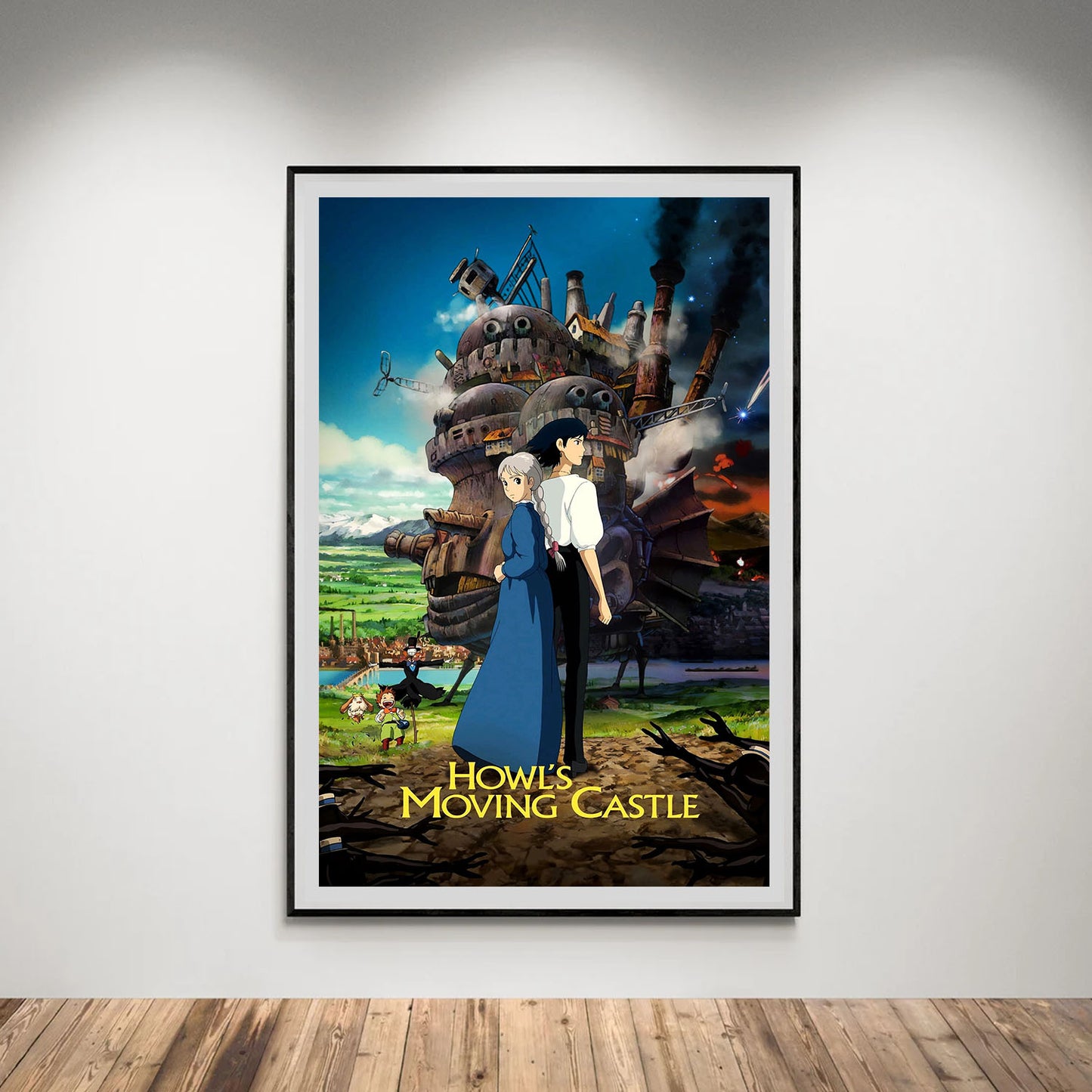 Flex Designs Poster Howls Moving Castle Theatrical 8 x 10" Home Goods - Movie 2004 Movie Poster