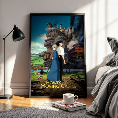 Flex Designs Poster Howls Moving Castle Theatrical 5 x 7" Home Goods - Movie 2004 Movie Poster