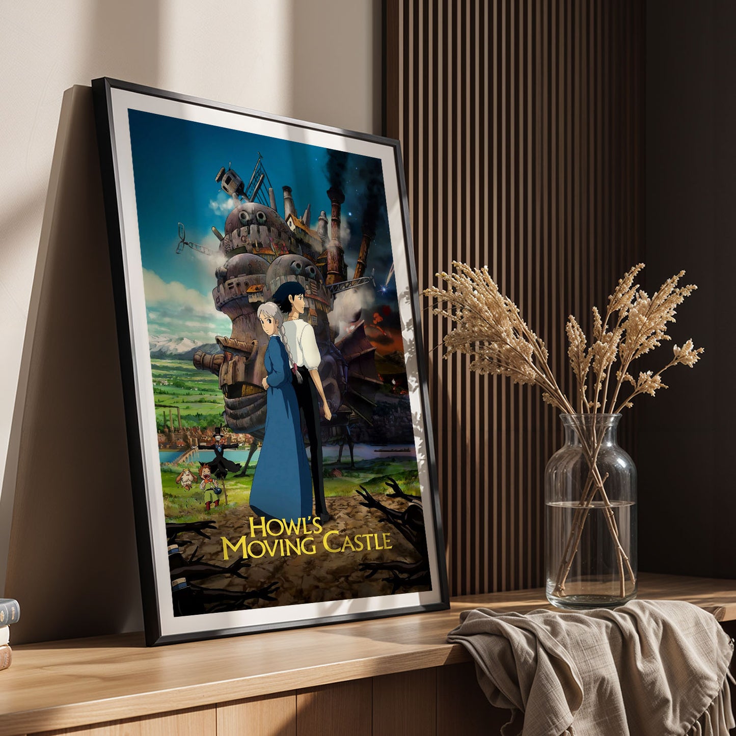 Flex Designs Poster Howls Moving Castle Theatrical 5 x 7" Home Goods - Movie 2004 Movie Poster