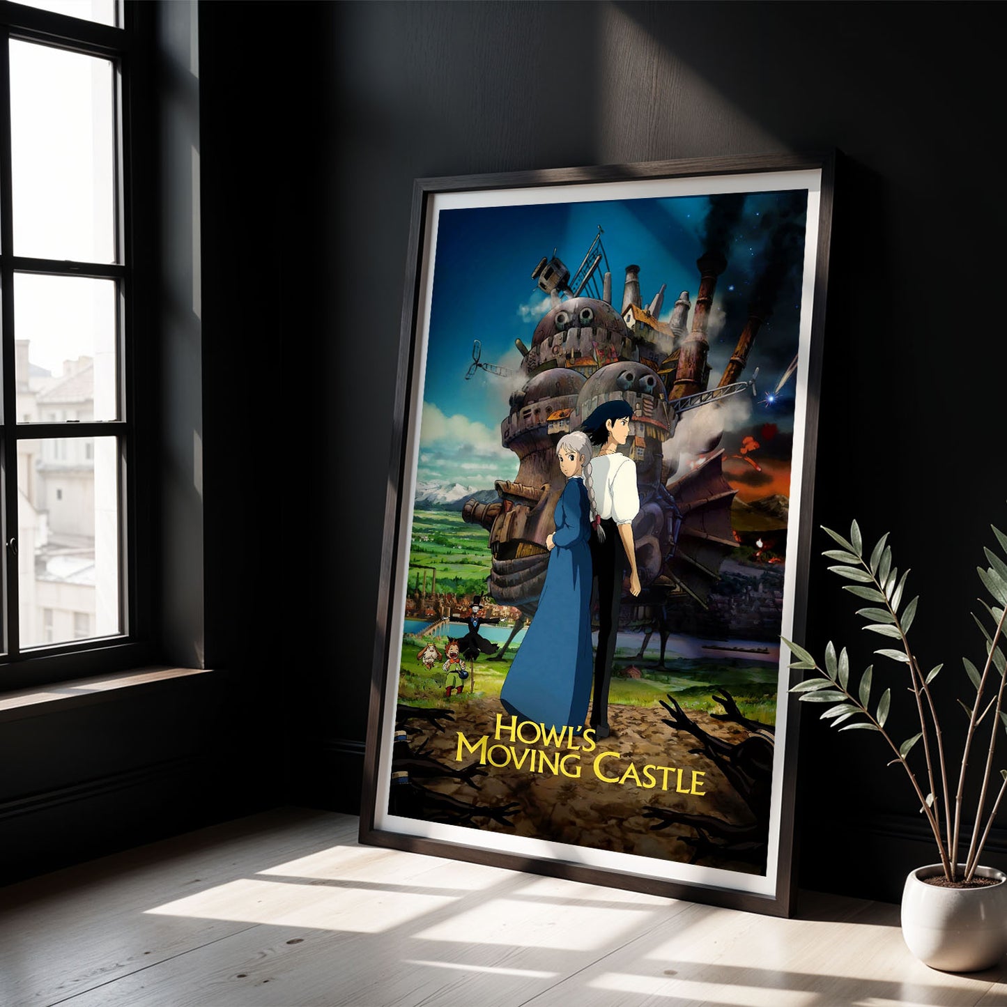 Flex Designs Poster Howls Moving Castle Theatrical 8 x 10" Home Goods - Movie 2004 Movie Poster