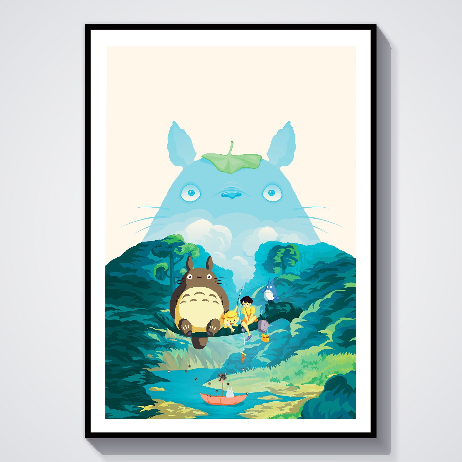 Flex Designs Poster My Neighbor Totoro Sketch 8 x 10" Home Goods - Movie 1988 Movie Poster