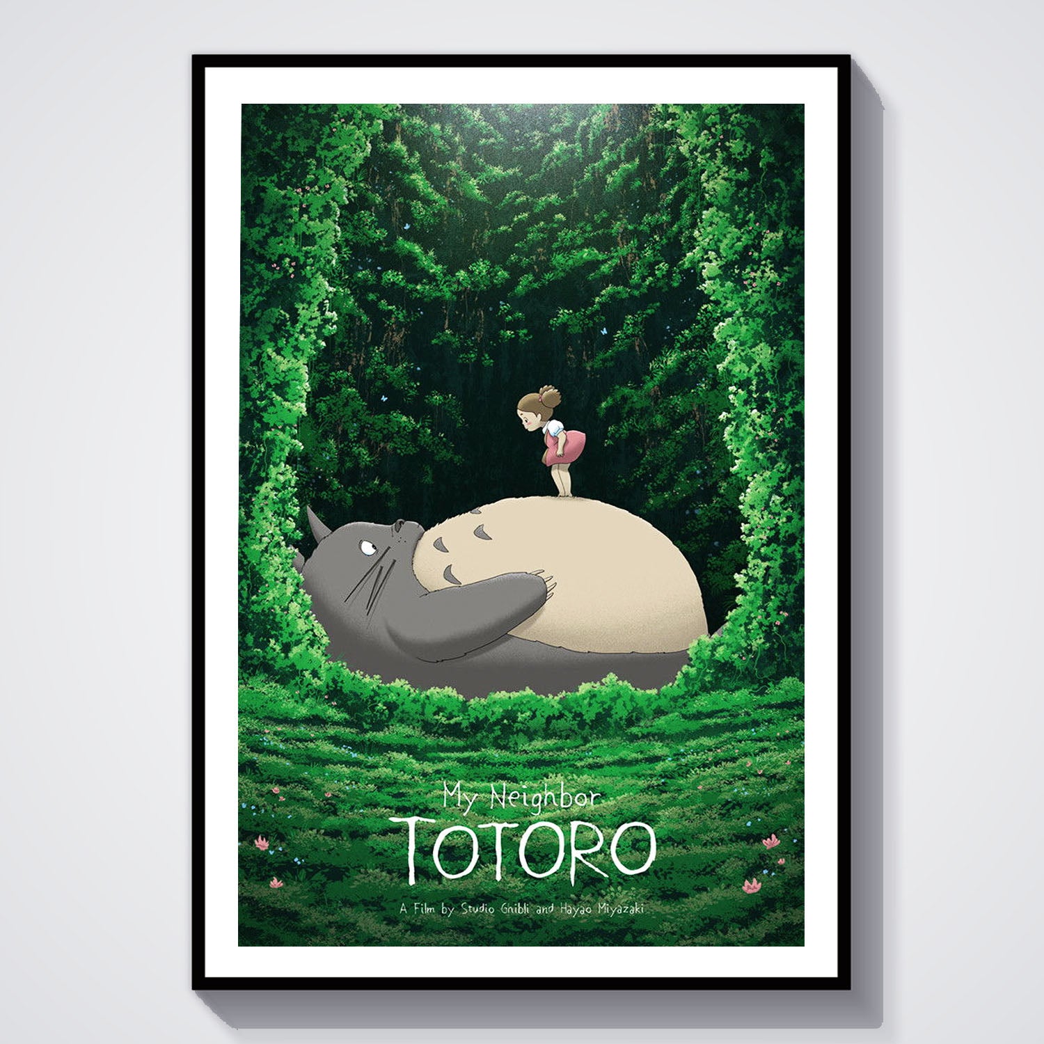Flex Designs Poster My Neighbor Totoro Theatrical 8 x 10" Home Goods - Movie 1988 Movie Poster