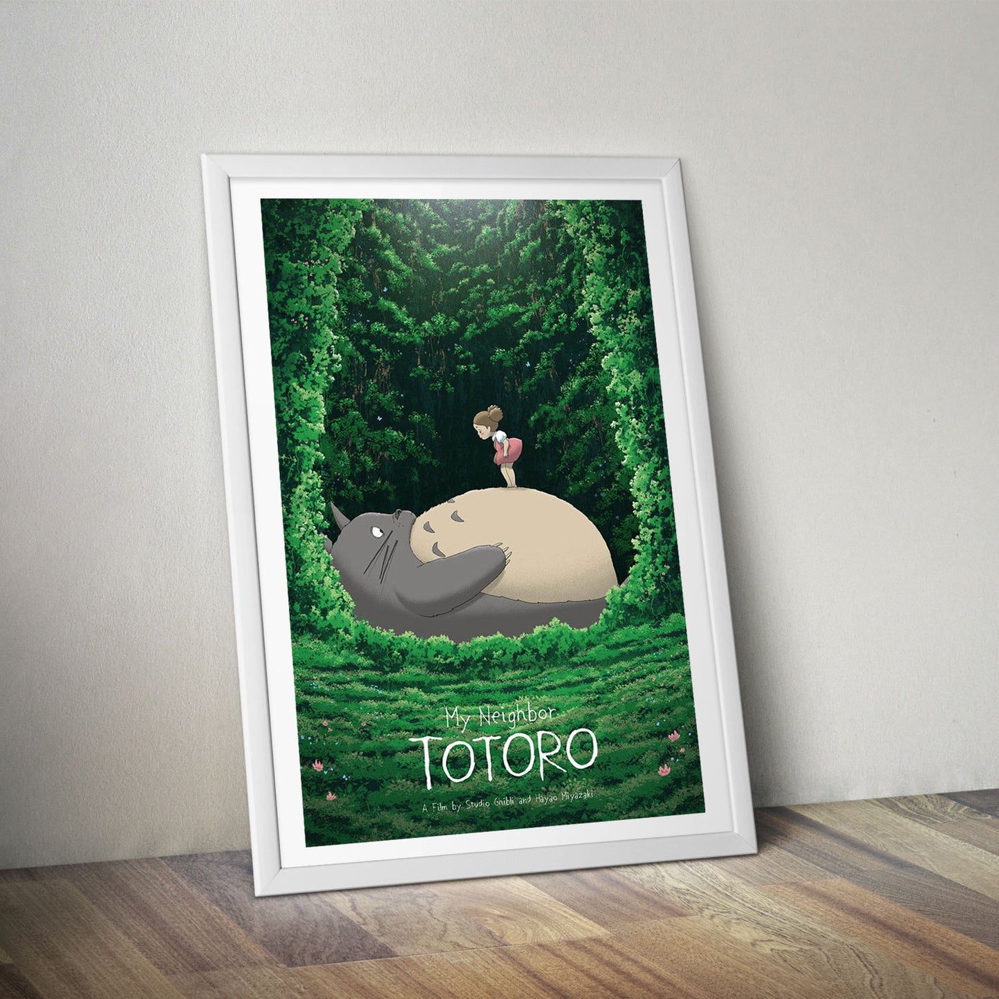 Flex Designs Poster My Neighbor Totoro Theatrical 8 x 10" Home Goods - Movie 1988 Movie Poster