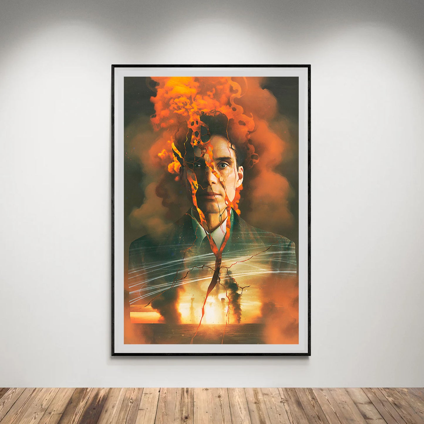 Flex Designs Poster Oppenheimer Cartoon 8 x 10" Home Goods - Movie 2023 Movie Poster