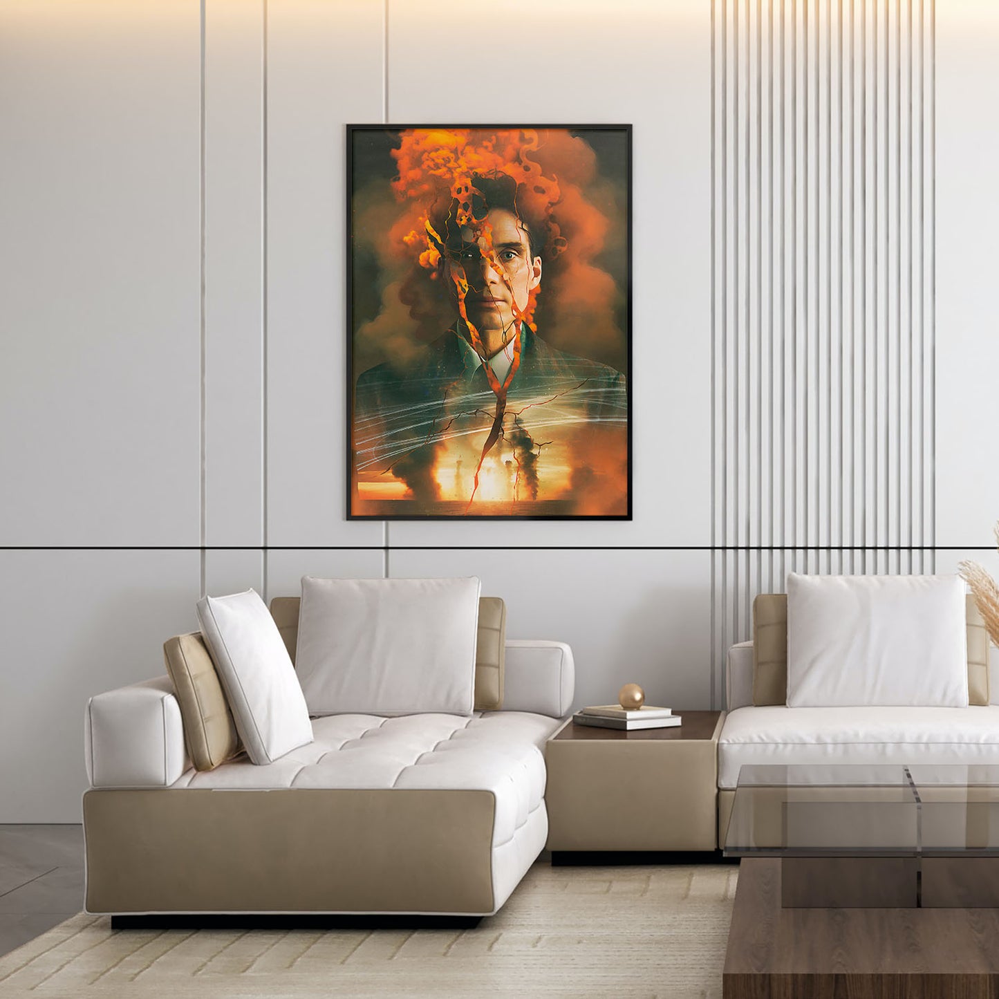 Flex Designs Poster Oppenheimer Cartoon 5 x 7" Home Goods - Movie 2023 Movie Poster