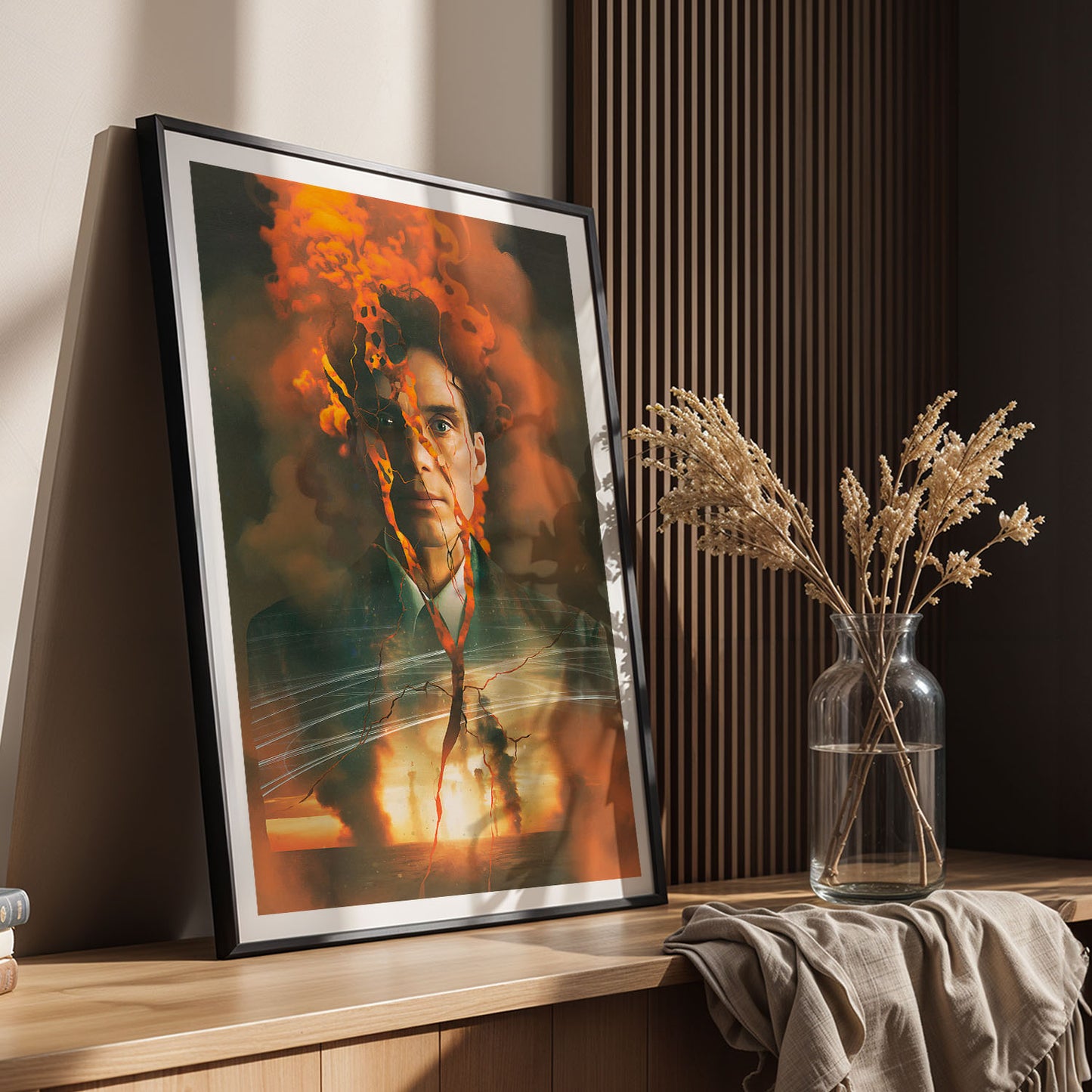 Flex Designs Poster Oppenheimer Cartoon 5 x 7" Home Goods - Movie 2023 Movie Poster