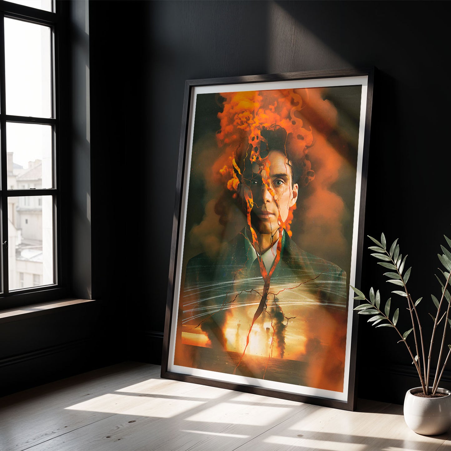 Flex Designs Poster Oppenheimer Cartoon 8 x 10" Home Goods - Movie 2023 Movie Poster