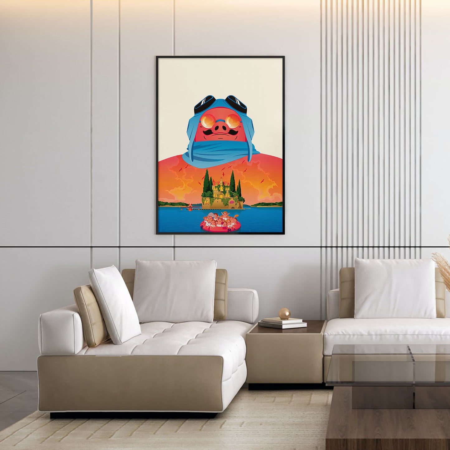 Flex Designs Poster Porco Rosso Sketch 5 x 7" Home Goods - Movie 1992 Movie Poster