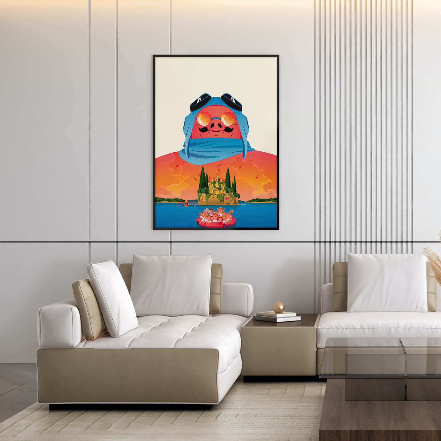 Flex Designs Poster Porco Rosso Sketch 5 x 7" Home Goods - Movie 1992 Movie Poster