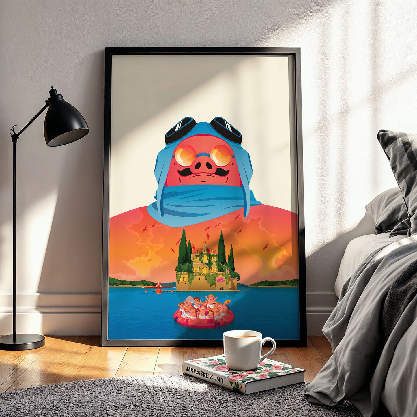 Flex Designs Poster Porco Rosso Sketch 5 x 7" Home Goods - Movie 1992 Movie Poster