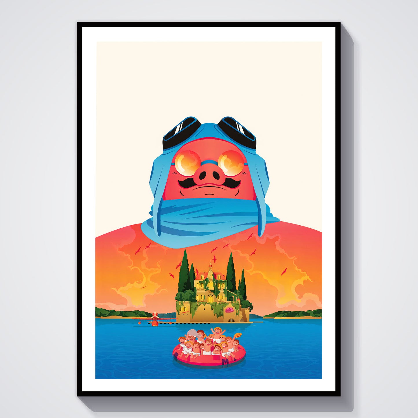Flex Designs Poster Porco Rosso Sketch 8 x 10" Home Goods - Movie 1992 Movie Poster