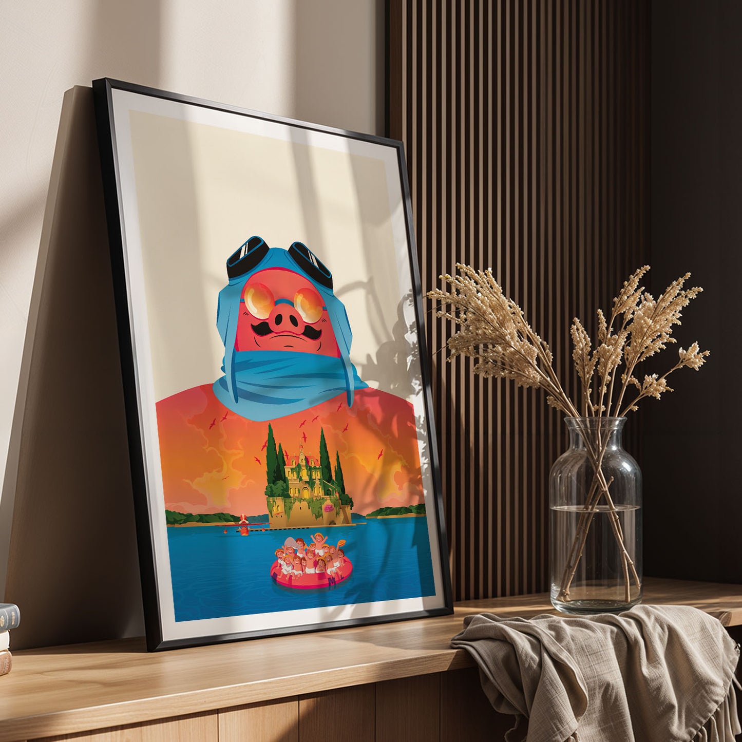 Flex Designs Poster Porco Rosso Sketch 5 x 7" Home Goods - Movie 1992 Movie Poster
