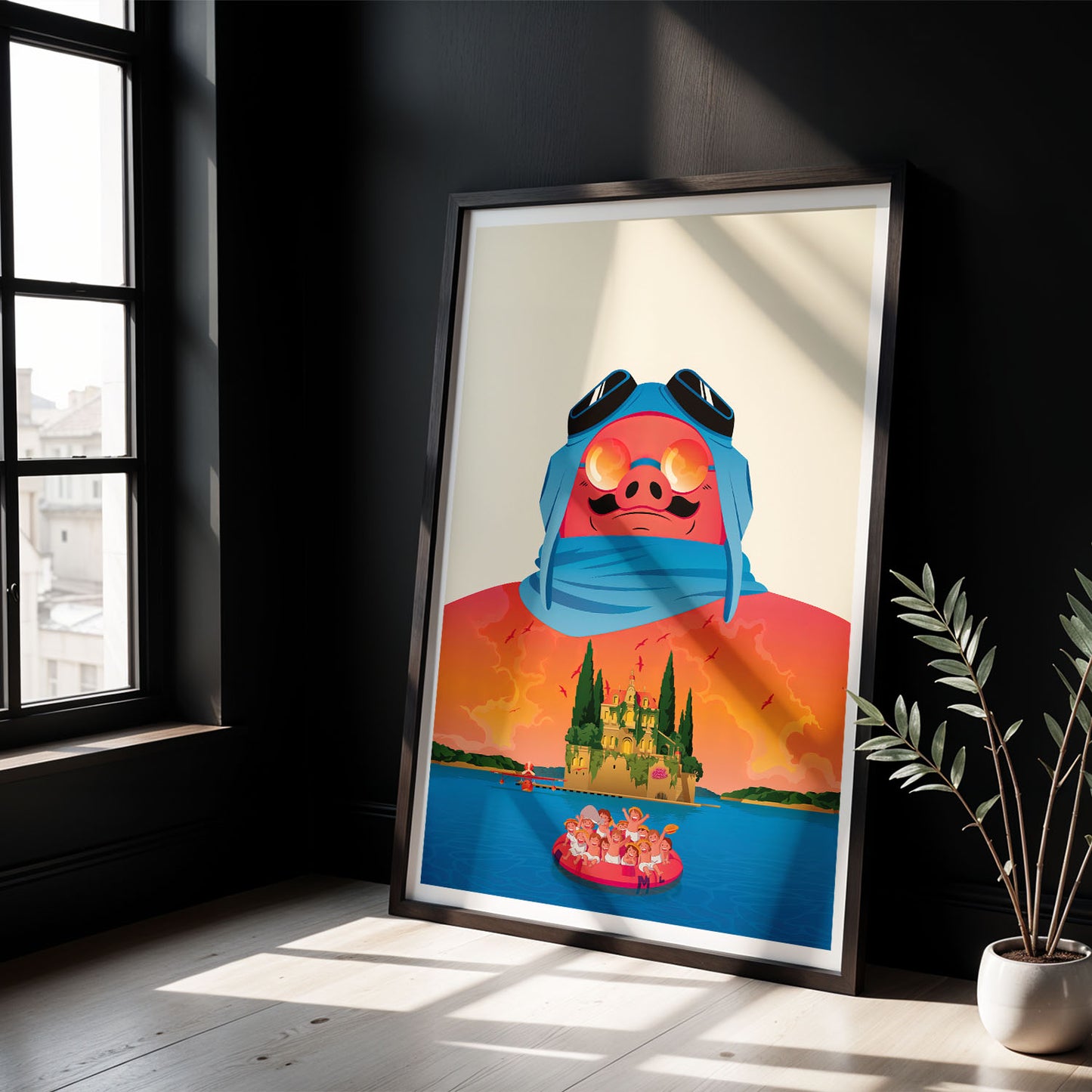 Flex Designs Poster Porco Rosso Sketch 8 x 10" Home Goods - Movie 1992 Movie Poster
