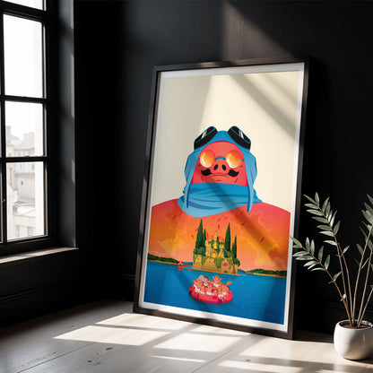 Flex Designs Poster Porco Rosso Sketch 8 x 10" Home Goods - Movie 1992 Movie Poster