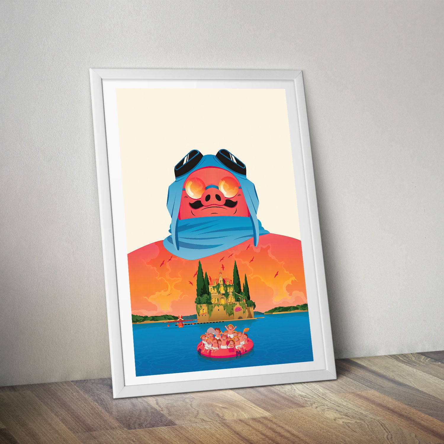 Flex Designs Poster Porco Rosso Sketch 8 x 10" Home Goods - Movie 1992 Movie Poster