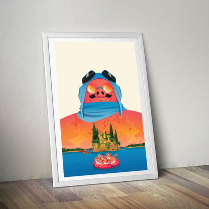 Flex Designs Poster Porco Rosso Sketch 8 x 10" Home Goods - Movie 1992 Movie Poster