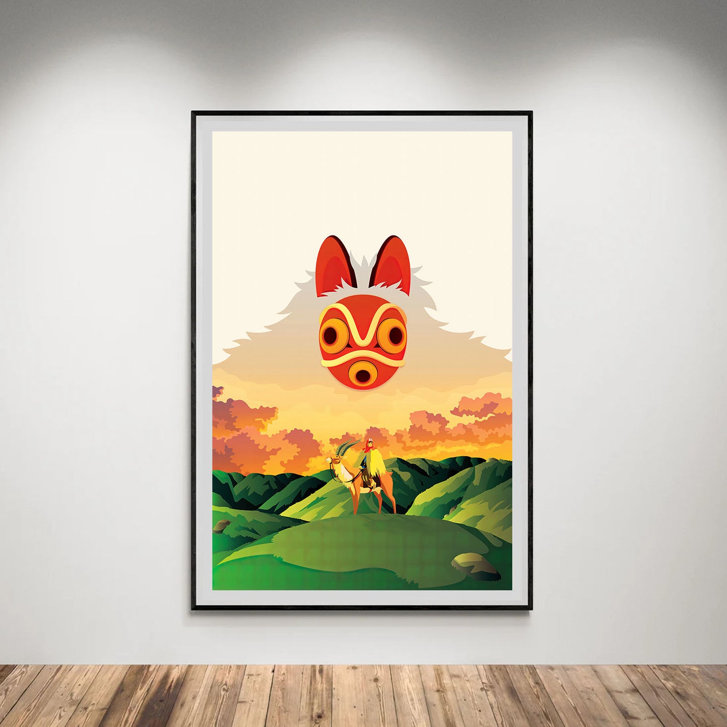 Flex Designs Poster Princess Mononoke Sketch 8 x 10" Home Goods - Movie 1997 Movie Poster