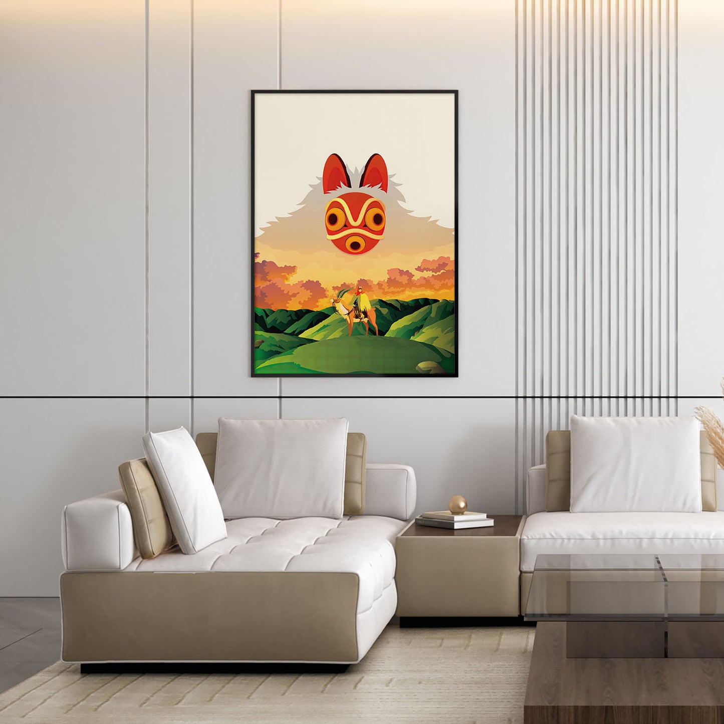 Flex Designs Poster Princess Mononoke Sketch 5 x 7" Home Goods - Movie 1997 Movie Poster