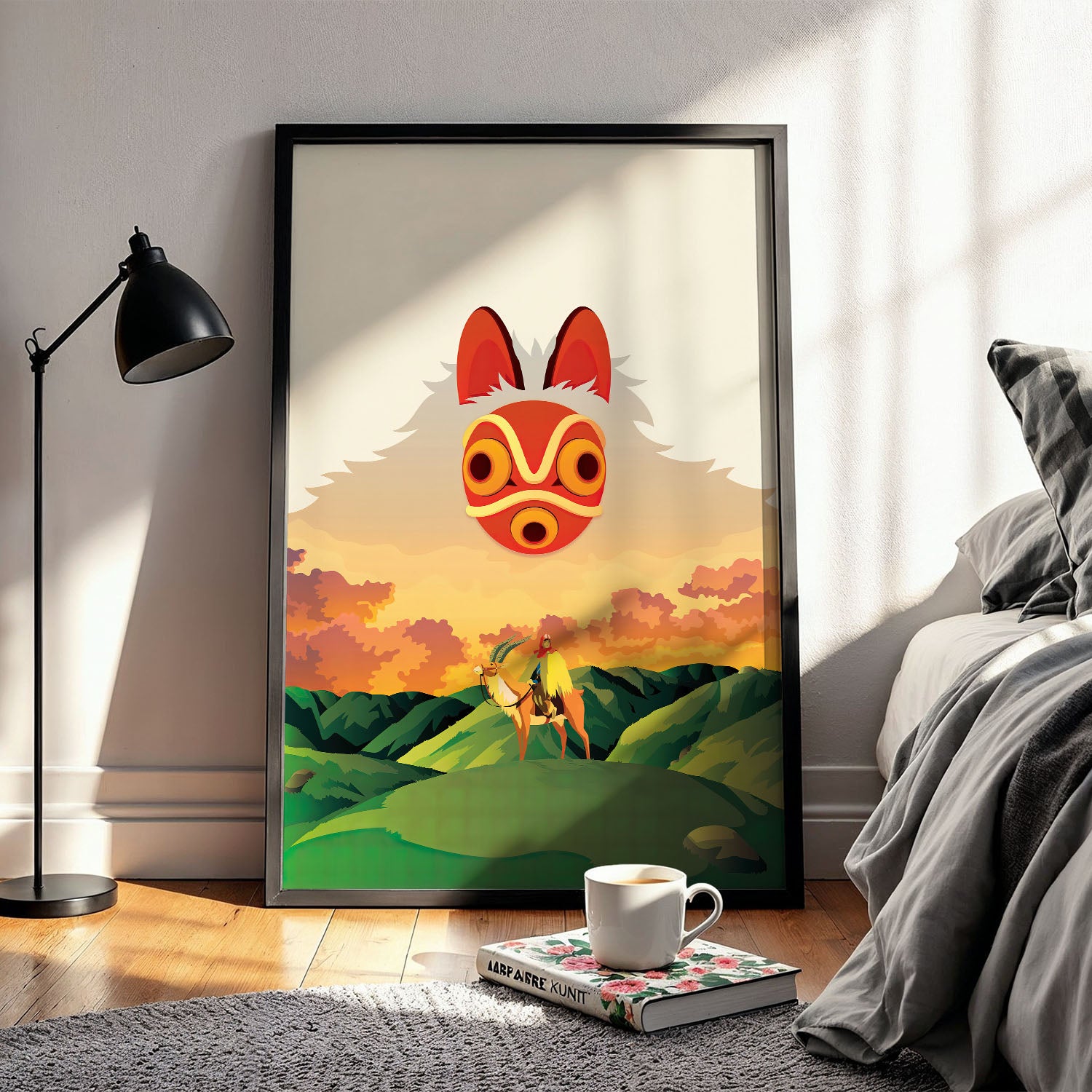 Flex Designs Poster Princess Mononoke Sketch 5 x 7" Home Goods - Movie 1997 Movie Poster