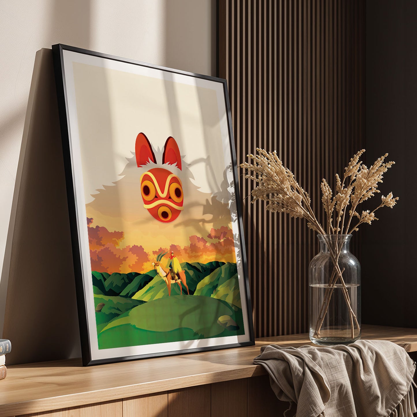 Flex Designs Poster Princess Mononoke Sketch 5 x 7" Home Goods - Movie 1997 Movie Poster