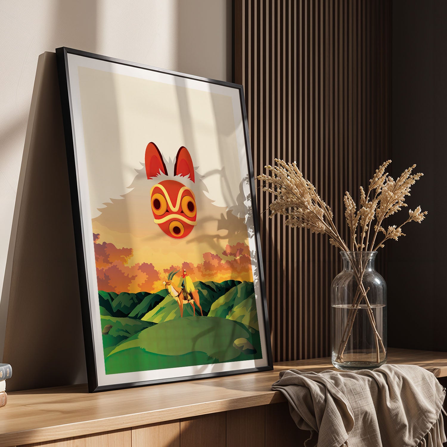 Flex Designs Poster Princess Mononoke Sketch 5 x 7" Home Goods - Movie 1997 Movie Poster