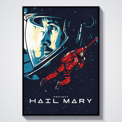 Flex Designs Poster Project Hail Mary Cartoon 5 x 7" Home Goods - Movie 2026 Movie Poster
